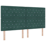 ZNTS Bed Frame in Dark Green, 180x200 cm, Velvet 3344894