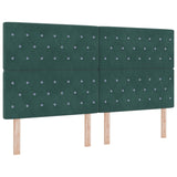 ZNTS Bed Frame in Dark Green, 180x200 cm, Velvet 3344894
