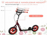 Kids Scooter with Adjustable Handlebar, Children's Kick Scooter with Non-slip Footplate, Rear Brake, T3398P348529