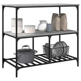 Kitchen Trolley Grey Sonoma 100x50x95 cm Engineered Wood 842309