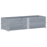 Garden Planter Grey 150x50 cm Solid Wood Pine 3295409