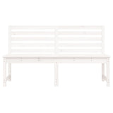 Garden Bench White 157.5 cm Solid Wood Pine 824040