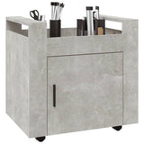 Desk Trolley Concrete Grey 60x45x60 cm Engineered Wood 816612
