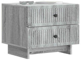 Bedside Cabinet Grey Sonoma 43 x 34.5 x 47.5 cm Engineered Wood 893847
