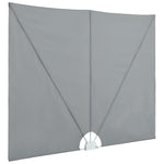 Collapsible Terrace Side Awning Grey 300x200 cm 44565
