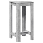 ZNTS Bar Table Concrete Grey 51x50x103.5 cm Engineered Wood 854403