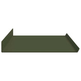 Floating Shelf 4 pcs Olive Green 60 x 18 x 2.5 cm Steel 8004029