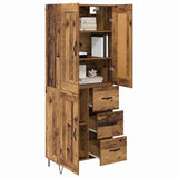 Highboard Old Wood 69.5 x 34 x 180 cm Engineered Wood 3415680