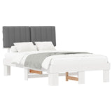 Bed Frame with Upholstered Headboard Light Grey 120 x 190 cm 877508