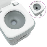 Camping Toilet Set 2 pcs Grey 50.5 x 33 x 103 cm 42001431