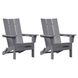 Garden Chair 2 pcs Light Grey Polyethylene 3335821