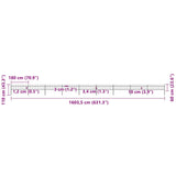 Garden Fence Steel Tough Modern 277646