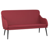 Bench Wine Red 110x76x80 cm Faux Leather 351434