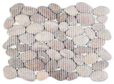 Pebble Tiles Beige and Pale Pink 30 x 30 cm River Pebble 42033531