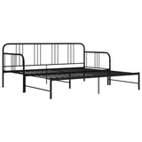 Sofa Bed Frame Black Powder-coated metal 200 x 90 cm mattress size 324752