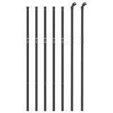 Wire Mesh Fence Anthracite 0.8x10 m Galvanised Steel 154192