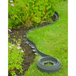 ZNTS Nature Garden Border Edging 5cmx10m Grey 442629