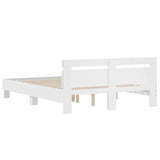 Bed Frame without Mattress White 140x190 cm 3207434