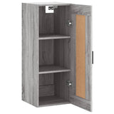 Wall Mounted Cabinet Grey Sonoma 34.5x34x90 cm Engineered Wood 830506