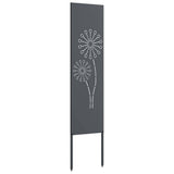 Garden Privacy Screen Anthracite 32 x 140 cm Cold-rolled steel 876233