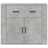 Sideboard Concrete Grey 80x33x70 cm Engineered Wood 816572