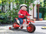 12V Kids Electric Motorcycle Ride-On, with Training Wheels, for Ages 3-6 Years - Red T3398P348284