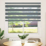Zebra Blind Dark Grey 150x150 cm Fabric Width 145.9 cm Polyester 4014141