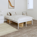 Metal Bed Frame without Mattress White 120x200cm 350911