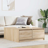 Coffee Table with Drawers Sonoma Oak 100x100x40 cm 3328401