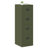 File Cabinet with Drawer 2 pcs Olive Green 44 x 50 x 139 cm 3406158