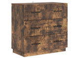 Drawer Cabinet Smoked Oak 66 x 34.5 x 87 cm Engineered Wood 895300