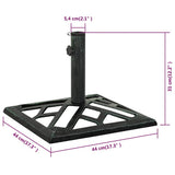 Umbrella Base Green 44x44x31 cm Cast Iron 317760