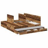 Storage Bed Frame with Drawer Old wood 236.5 x 200 x 31.5 cm 3335627