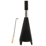 Garden Stove with Poker 38x38x122 cm Steel 313355