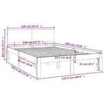 Bed Frame without Mattress 120x190cm Small Double 810465