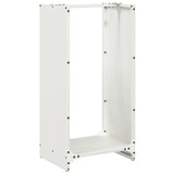 Firewood Rack White 40x30x80 cm Cold-rolled steel 864232