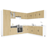 14 Piece Kitchen Cabinet Set Lucca Sonoma Oak Engineered Wood 3314984