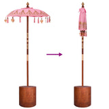 Balinese Parasol with Base 2 pcs Pink 3433034