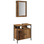 Bathroom Furniture Set with Storage 2 pcs Brown 60 x 30 x 60 cm 3332524