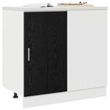 Kitchen Corner Base Cabinet Black oak 86 x 46 x 81.5 cm 876721