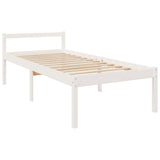Senior Bed without Mattress White 90x190cm Single 810580
