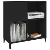 Record Cabinet Black Engineered wood, metal Record Cabinet 831998