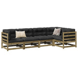 5 Piece Garden Sofa Set Impregnated Wood Pine 3299433
