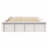 Bed Frame White 120 x 200 cm Solid Pine Wood 3385719