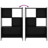Bookcase Black 72x28x109 cm Engineered Wood 838883