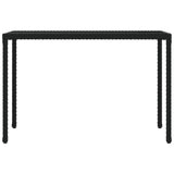 6 Piece Garden Dining Set with Cushions Black Poly Rattan 363398