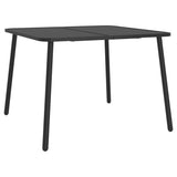 Garden Dining Set Anthracite Steel Medium Stackable 3187989
