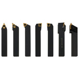 12 Pieces Indexable Turning Tool Set 16x16 mm 100 mm 146719