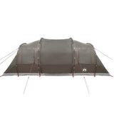 Family Tent Tunnel 6-Person Brown Waterproof 4009420