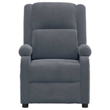 Massage Chair Dark Grey Velvet 342411